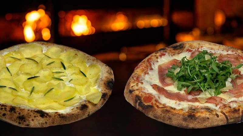 Billede af Kartoffelpizza og pizza med serano fra Pizza Kompagniet